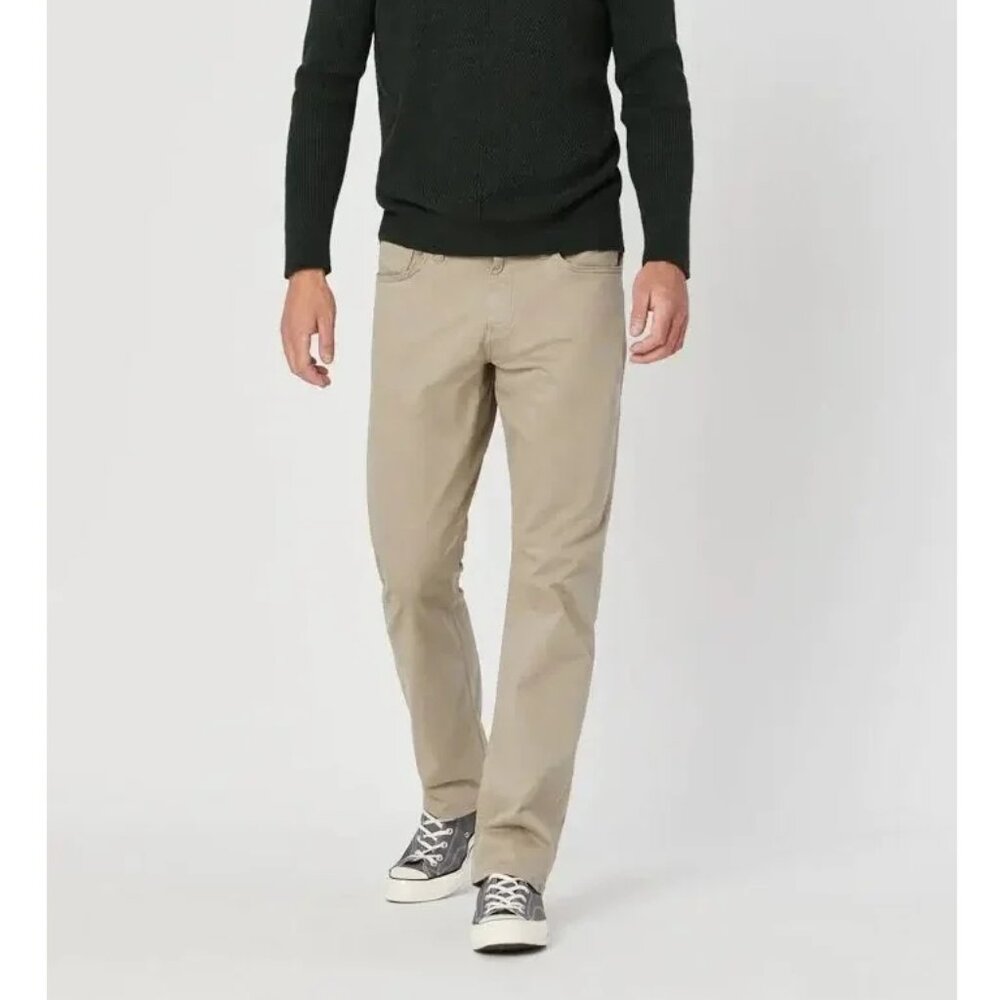 Mavi Beige Twill Relaxed Straight Leg Pants